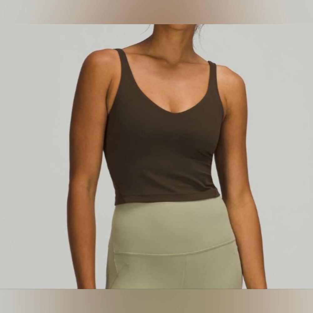 Lululemon Align Tank Top in Dark Olive Green, Size 14